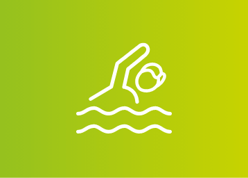 grön AudioNova-ikon som indikerar att hörapparaterna är vattentäta